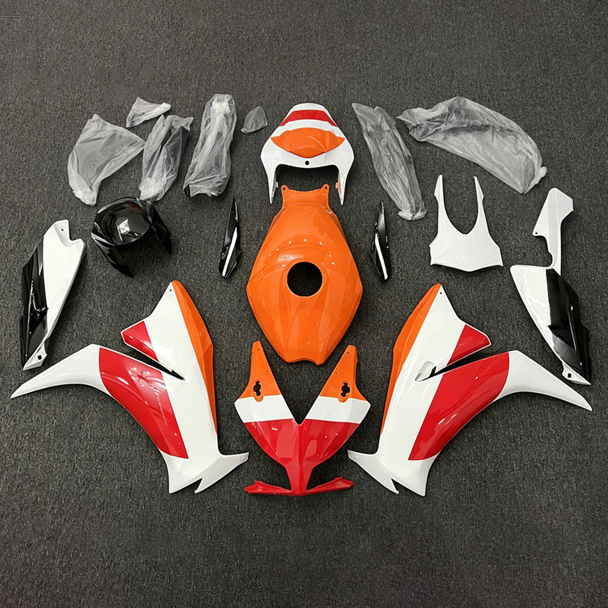 Amotopart 2012-2016 Honda CBR1000RR Orange Red White Fairing Kit