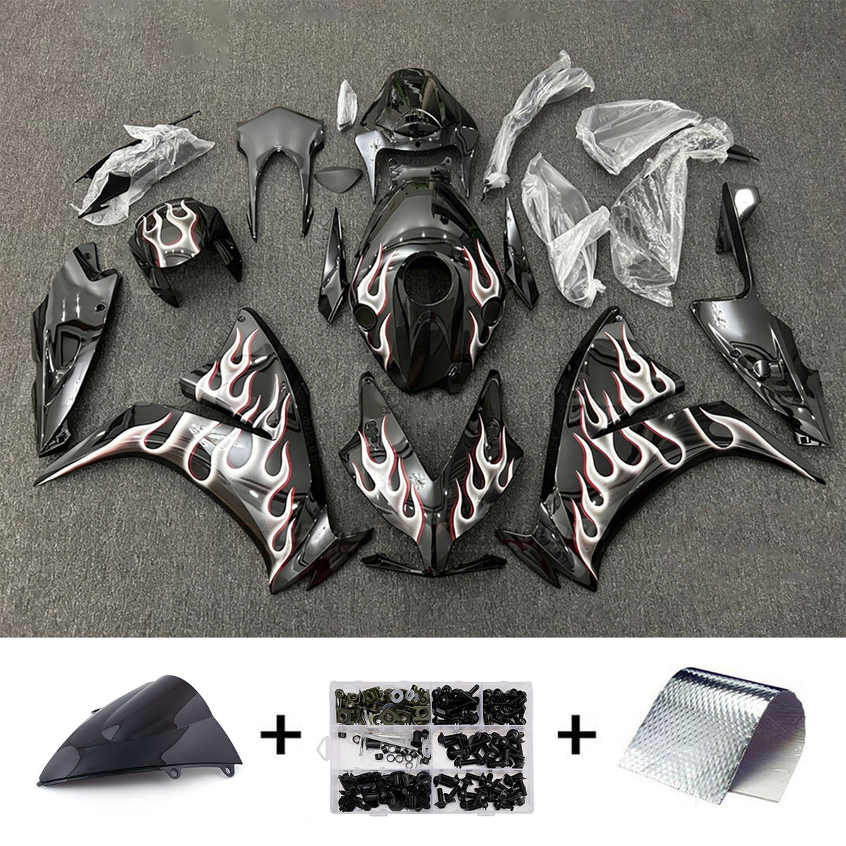 Amotopart 2012-2016 Honda CBR1000RR Black Fairing Kit