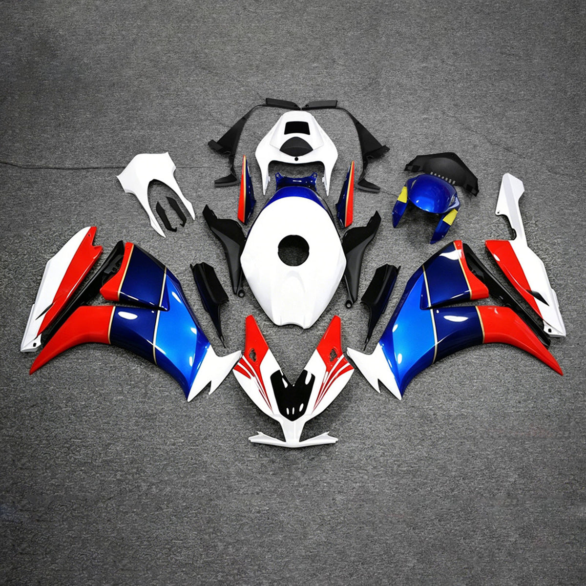 Amotopart 2012-2016 Honda CBR1000RR White Blue Red Fairing Kit