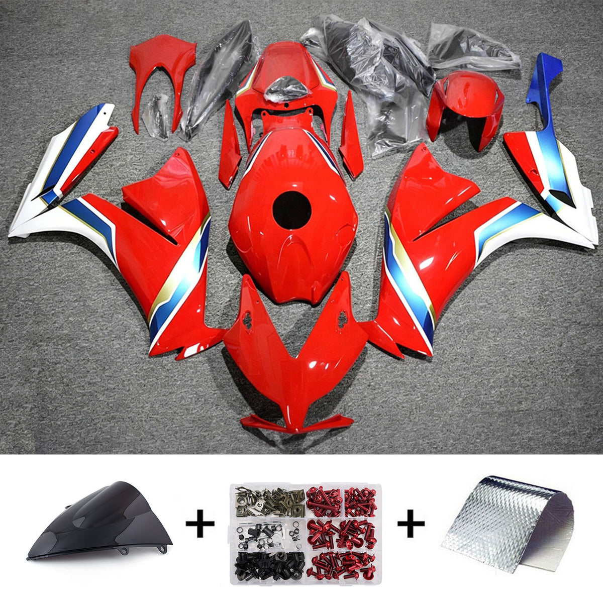 Amotopart 2012-2016 Honda CBR1000RR Red Fairing Kit