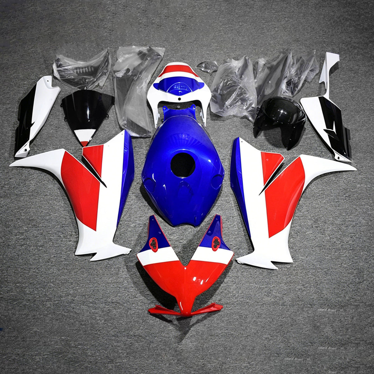 Amotopart 2012-2016 Honda CBR1000RR Blue Red White Fairing Kit