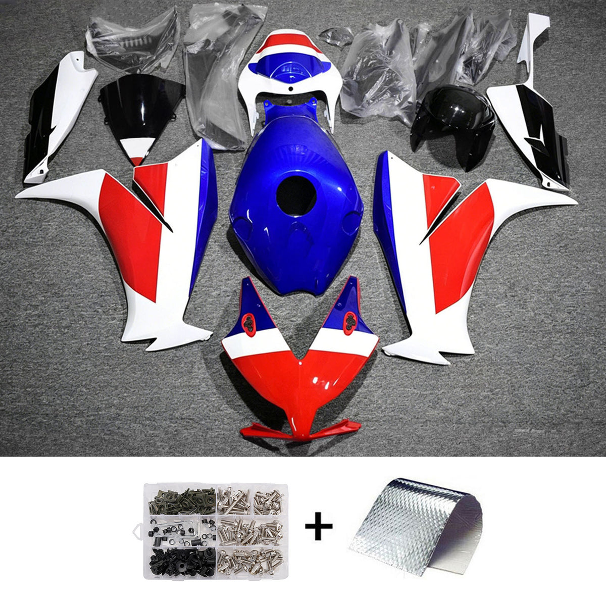 Amotopart 2012-2016 Honda CBR1000RR Blue Red White Fairing Kit