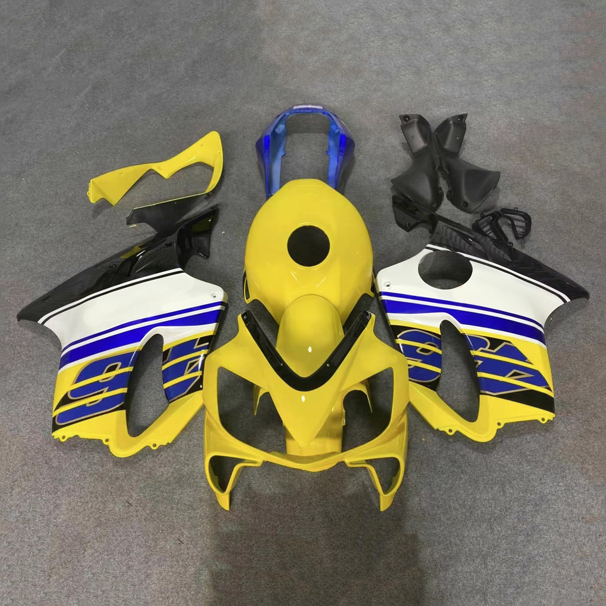 Amotopart 2004-2007 Honda CBR600 F4i Yellow Fairing Kit