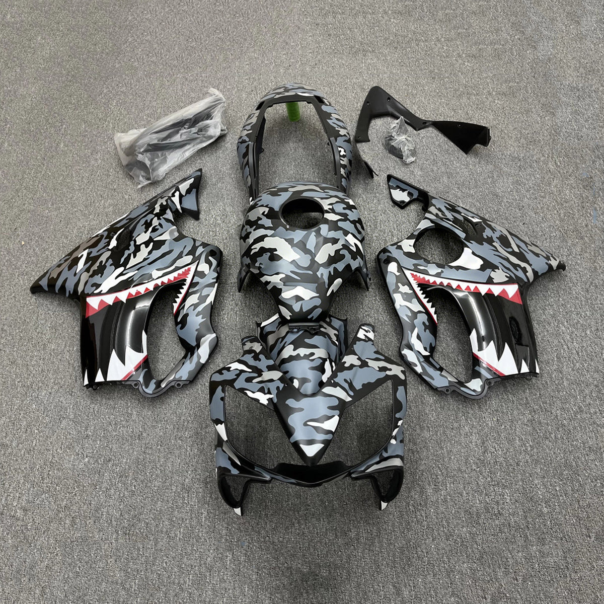 Amotopart 2004-2007 Honda CBR600 F4i camo mønster Fairing Kit