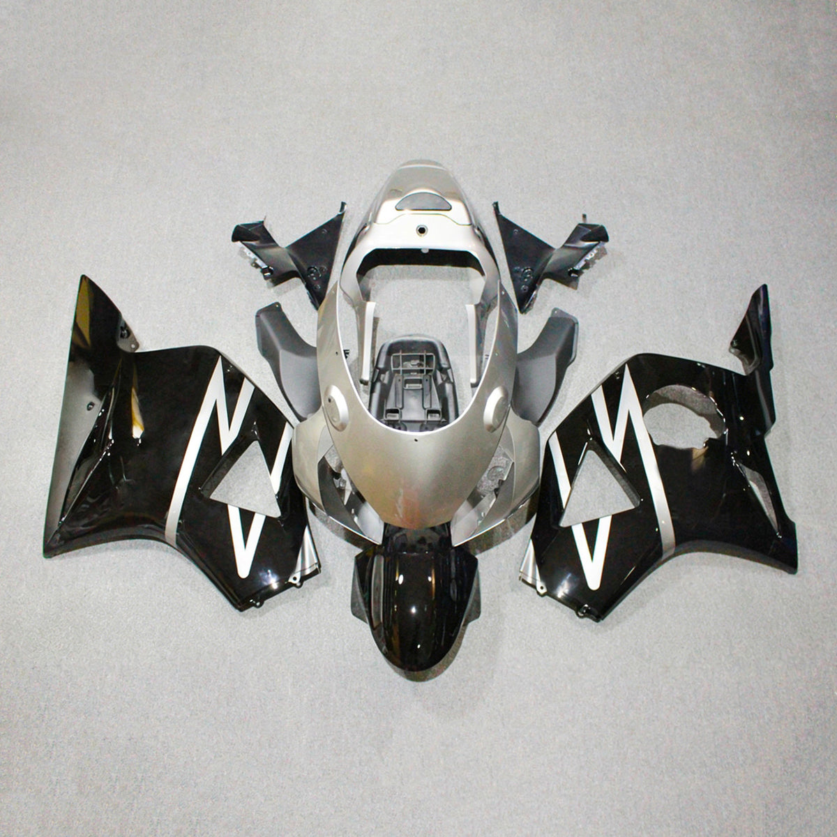 Amotopart 2002-2003 ホンダ CBR954 ブラック シルバー フェアリングキット