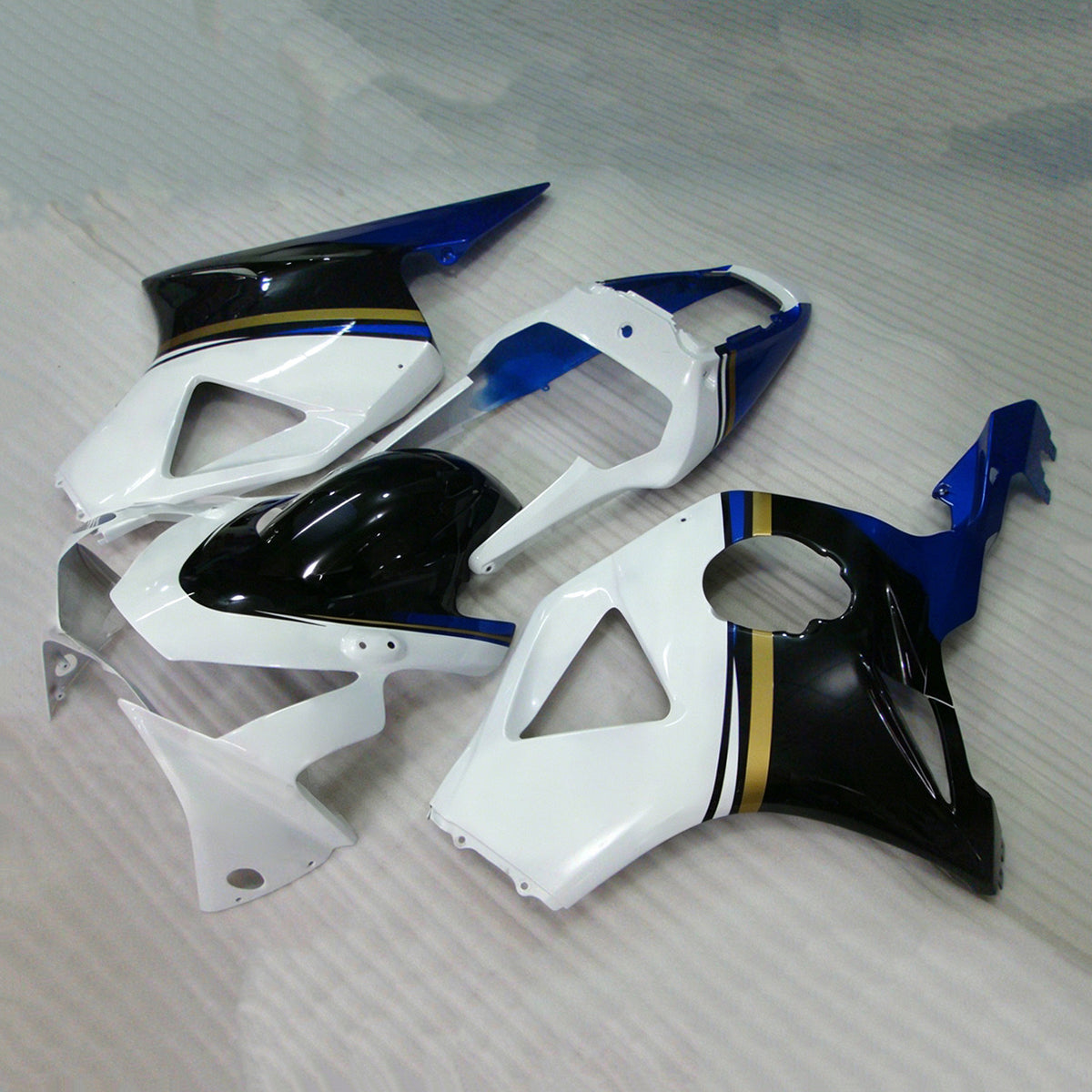Amotopart 2002-2003 Honda CBR954 White Black Fairing Kit