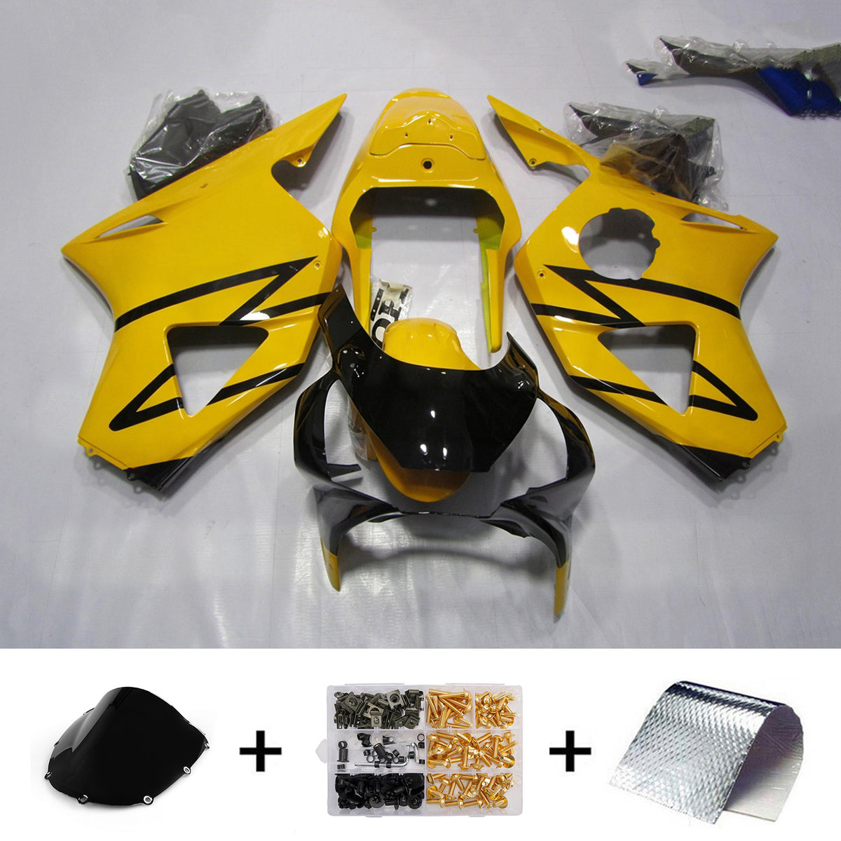 Kit carena Amotopart 2002-2003 Honda CBR954 giallo nero