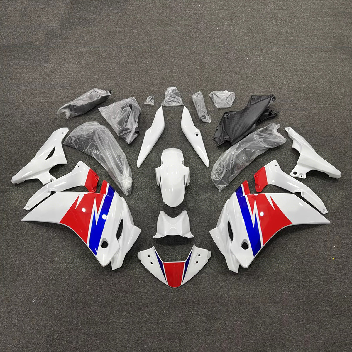 Amotopart 2011–2015 Honda CBR250R Weiß Rot Blau Verkleidungsset