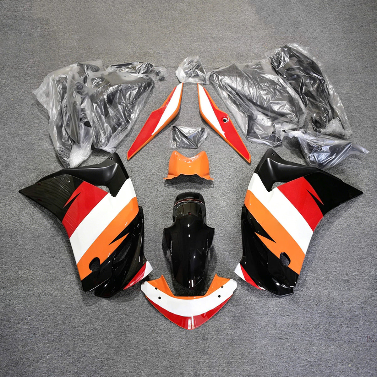 Amotopart 2011-2015 Honda CBR250R Kit de carenado negro blanco naranja rojo