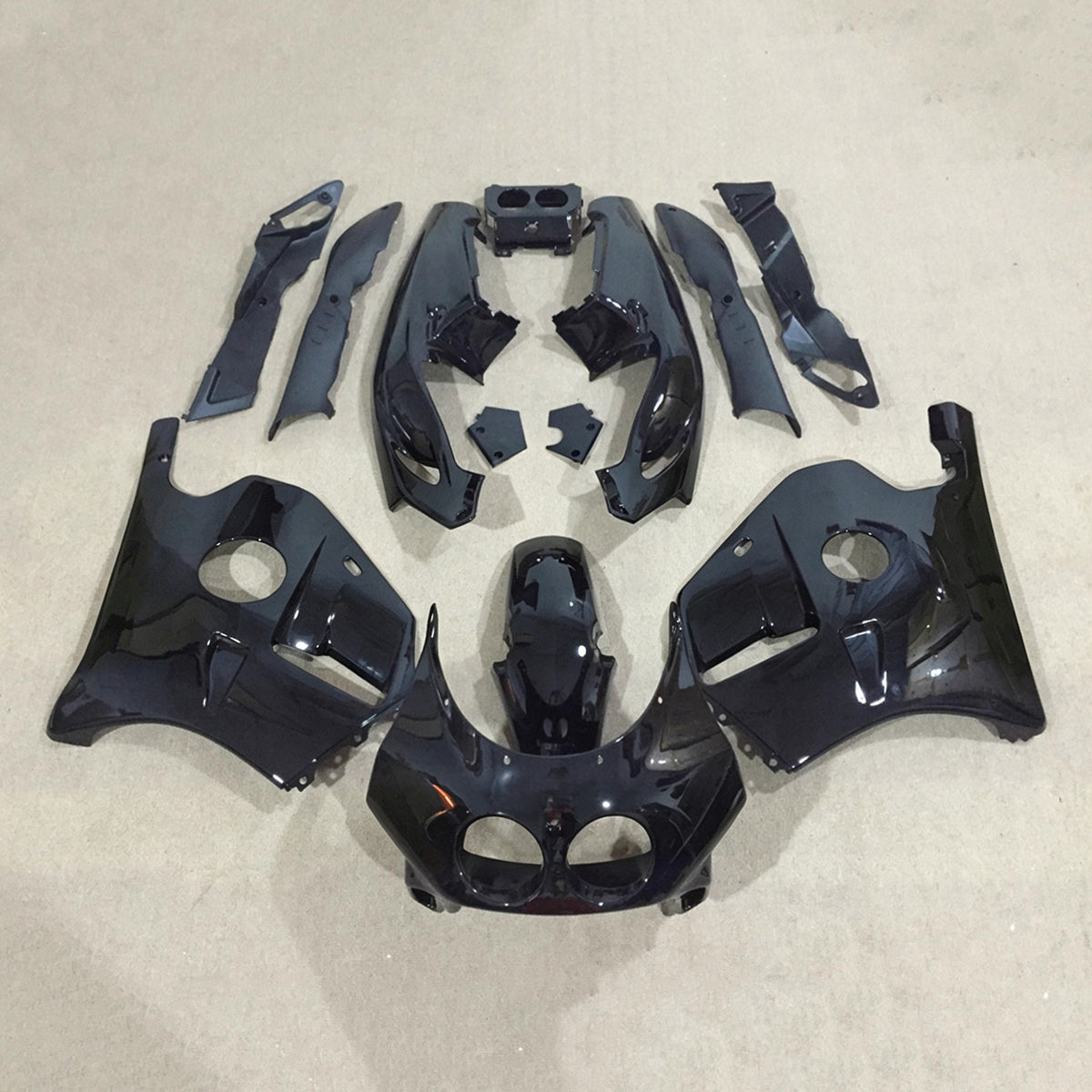 Amotopart 1990-1998 Honda CBR250RR MC22 Black Fairing Kit