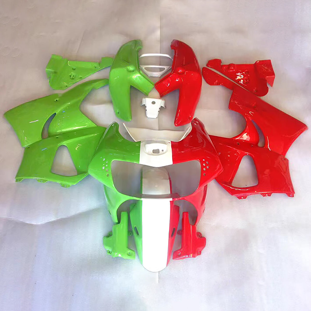 Amotopart 1998-1999 Honda CBR900RR 919 Red Green Fairing Kit