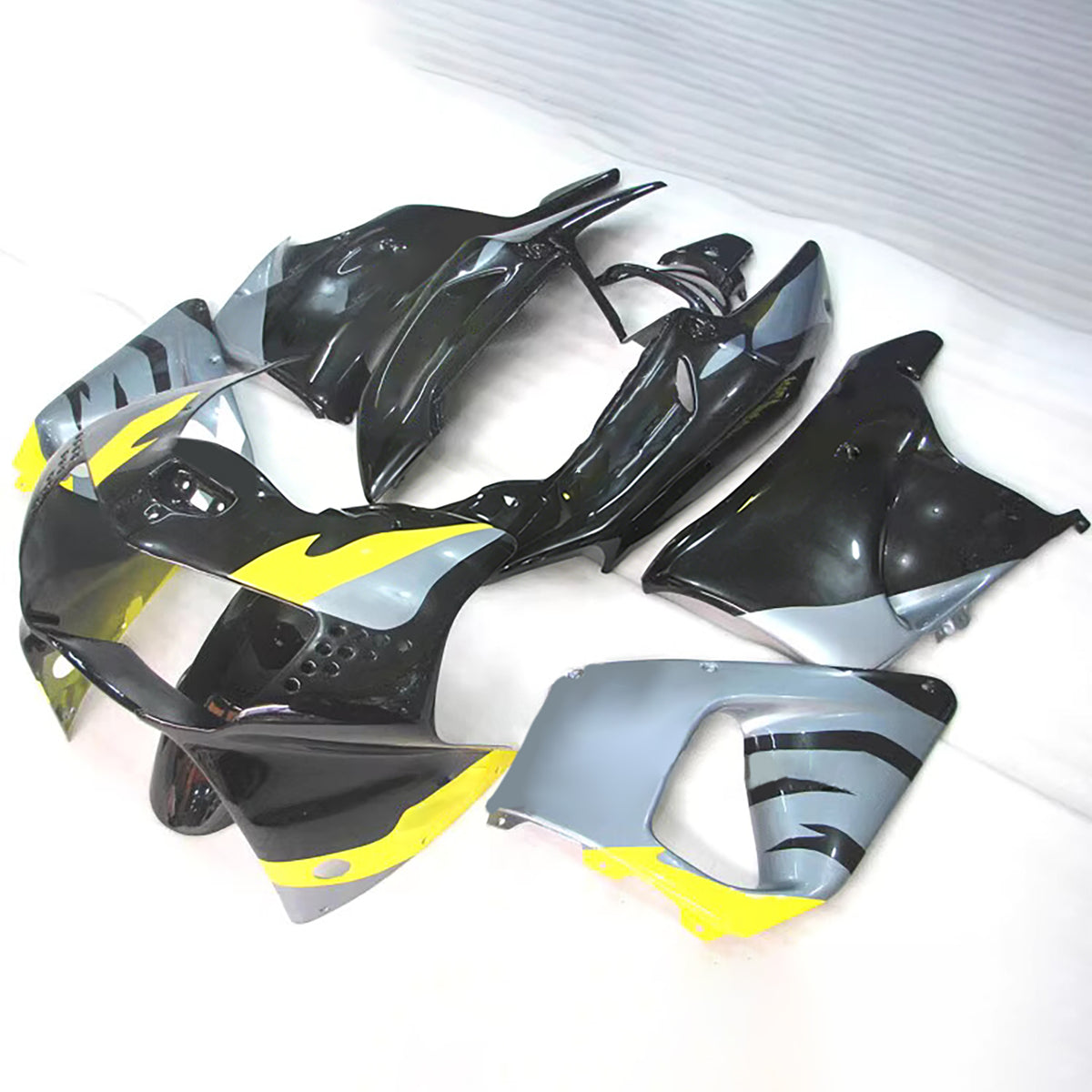 Amotopart 1998–1999 Honda CBR900RR 919 schwarz-graues Verkleidungsset