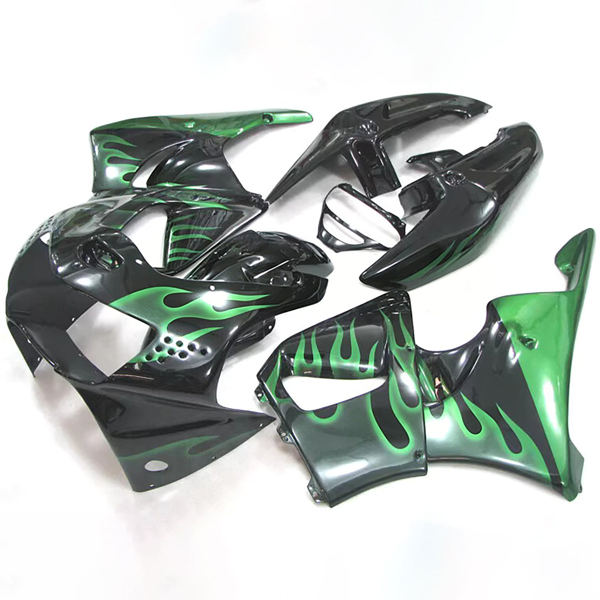Amotopart 1998-1999 Honda CBR900RR 919 Black Green Fairing Kit