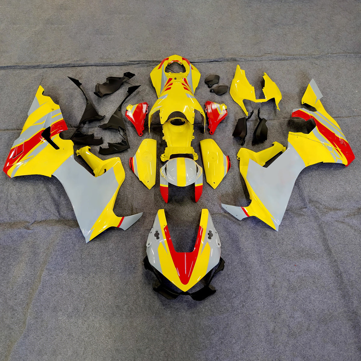 Amotopart 2017-2025 Honda CBR1000RR Yellow Grey Kiting Kit