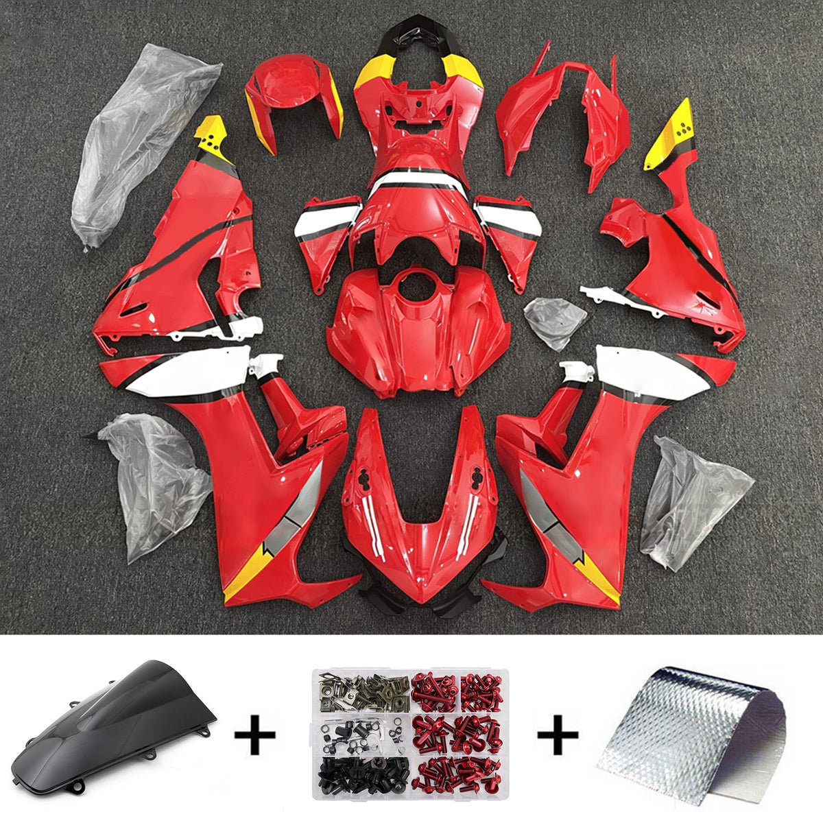 Amotopart 2017-2025 Honda CBR1000RR Red Fairing Kit