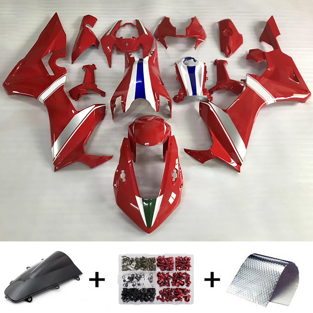 Amotopart 2017-2025 Honda CBR1000RR Red Fairing Kit