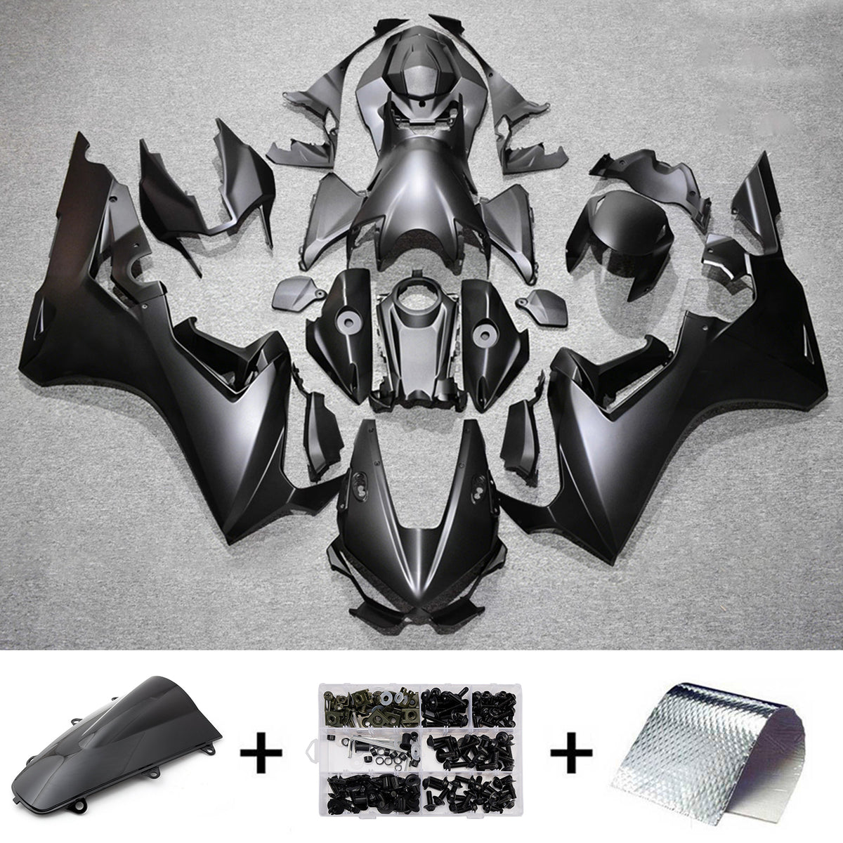 Amotopart 2017-2025 Honda CBR1000RR Black Fairing Kit