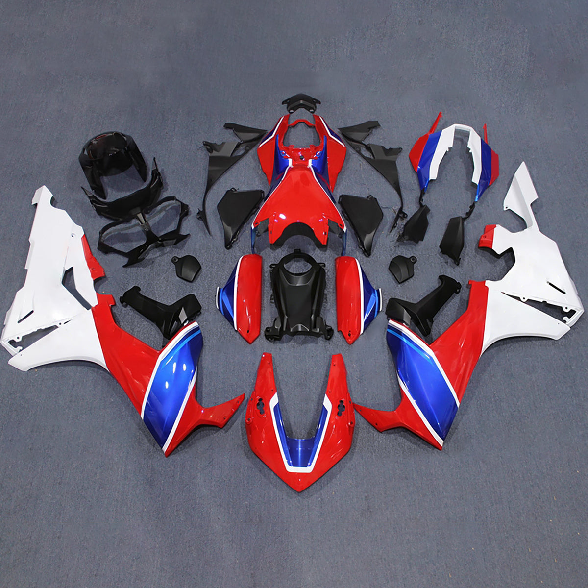Amotopart 2017-2025 Honda CBR1000RR White Red Blue Fairing Kit