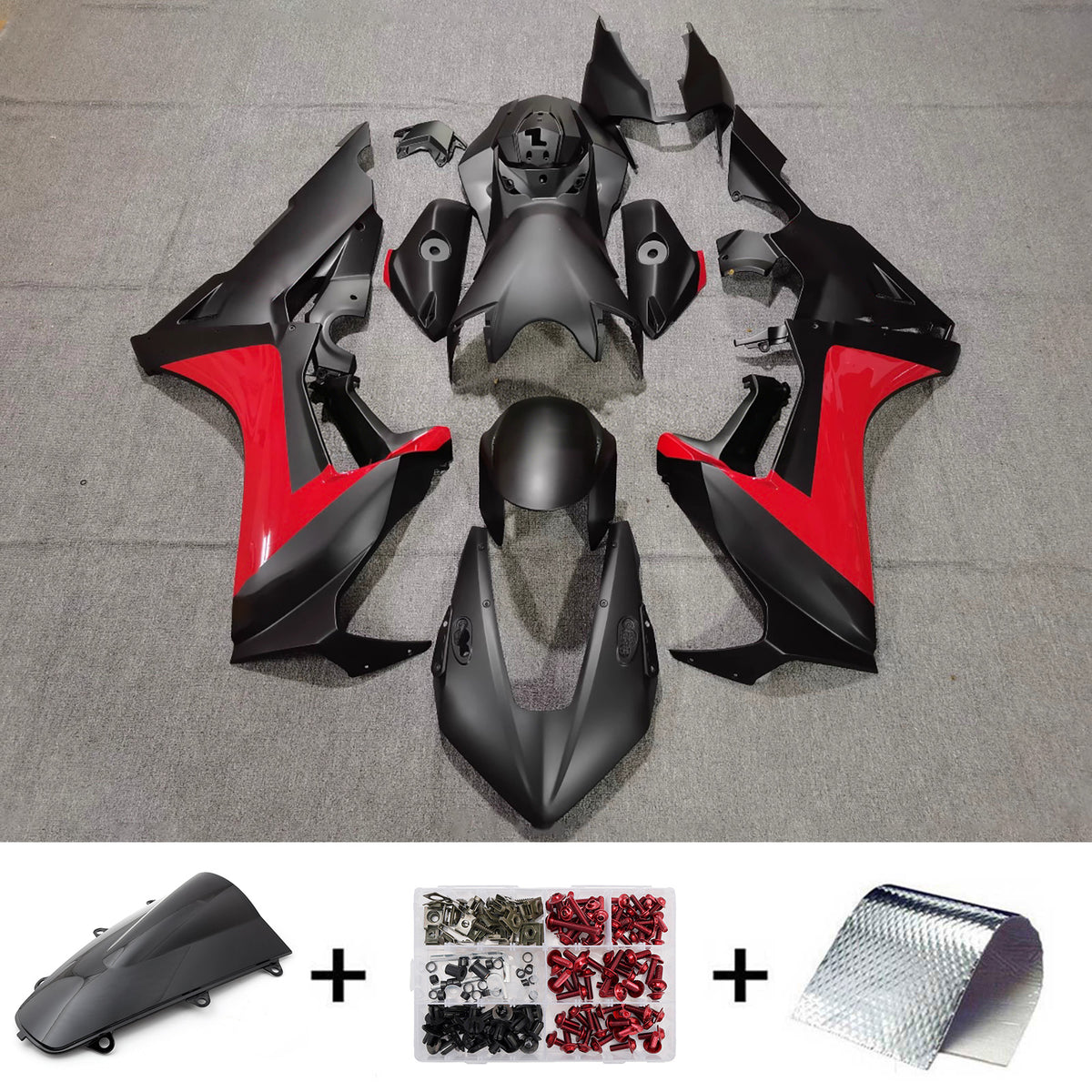 Amotopart 2017-2025 Honda CBR1000RR Black Fairing Kit