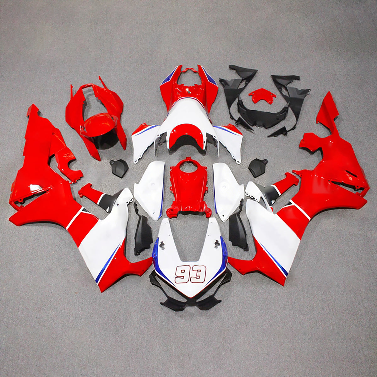Kit carena Amotopart 2017-2025 Honda CBR1000RR rosso bianco