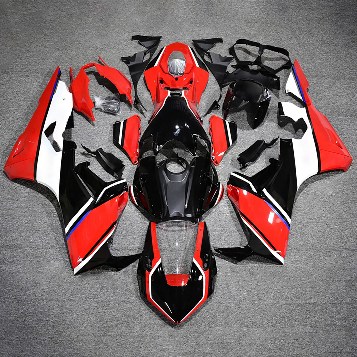 Amotopart 2017-2025 Honda CBR1000RR Kit de carenado rojo negro