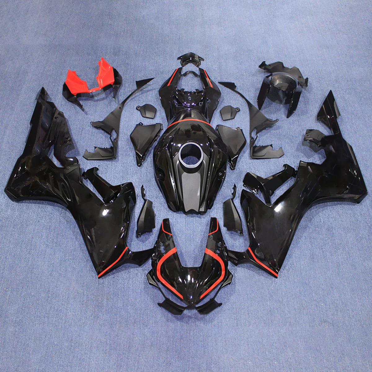 Amotopart 2017-2025 Honda CBR1000RR Black Fairing Kit