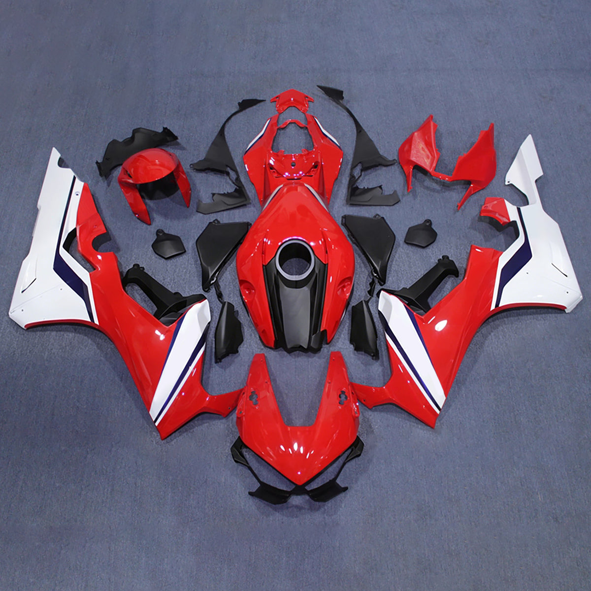 Amotopart 2017–2025 Honda CBR1000RR rot-weißes Verkleidungsset
