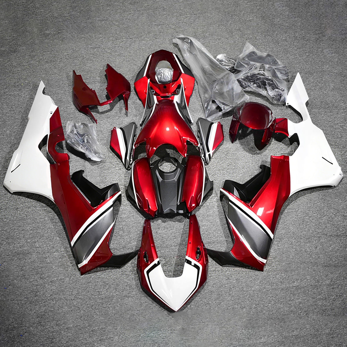 Amotopart 2017–2025 Honda CBR1000RR rot-weißes Verkleidungsset