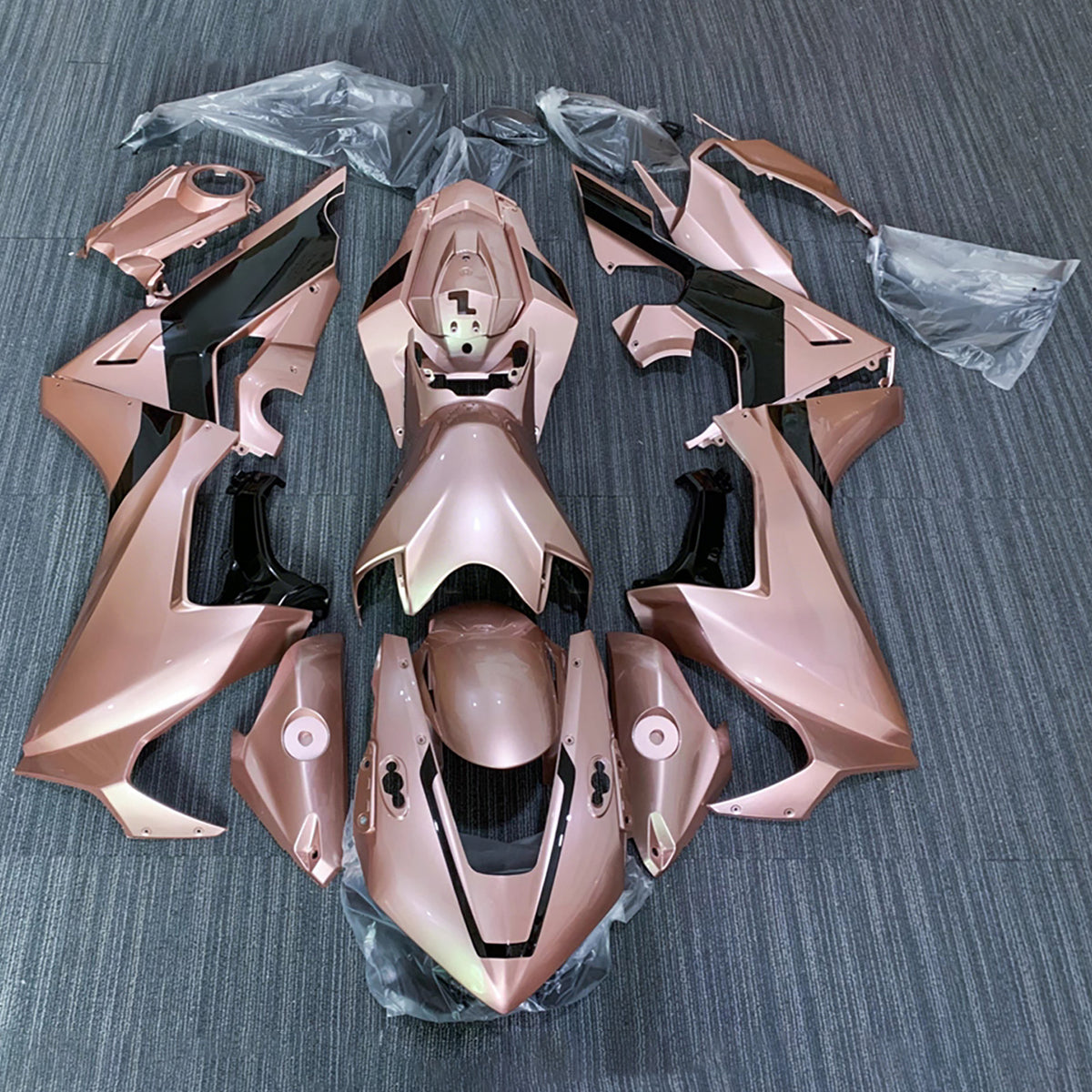 Amotopart 2017-2025 Honda CBR1000RR Champagne Rose Gold Fairing Kit