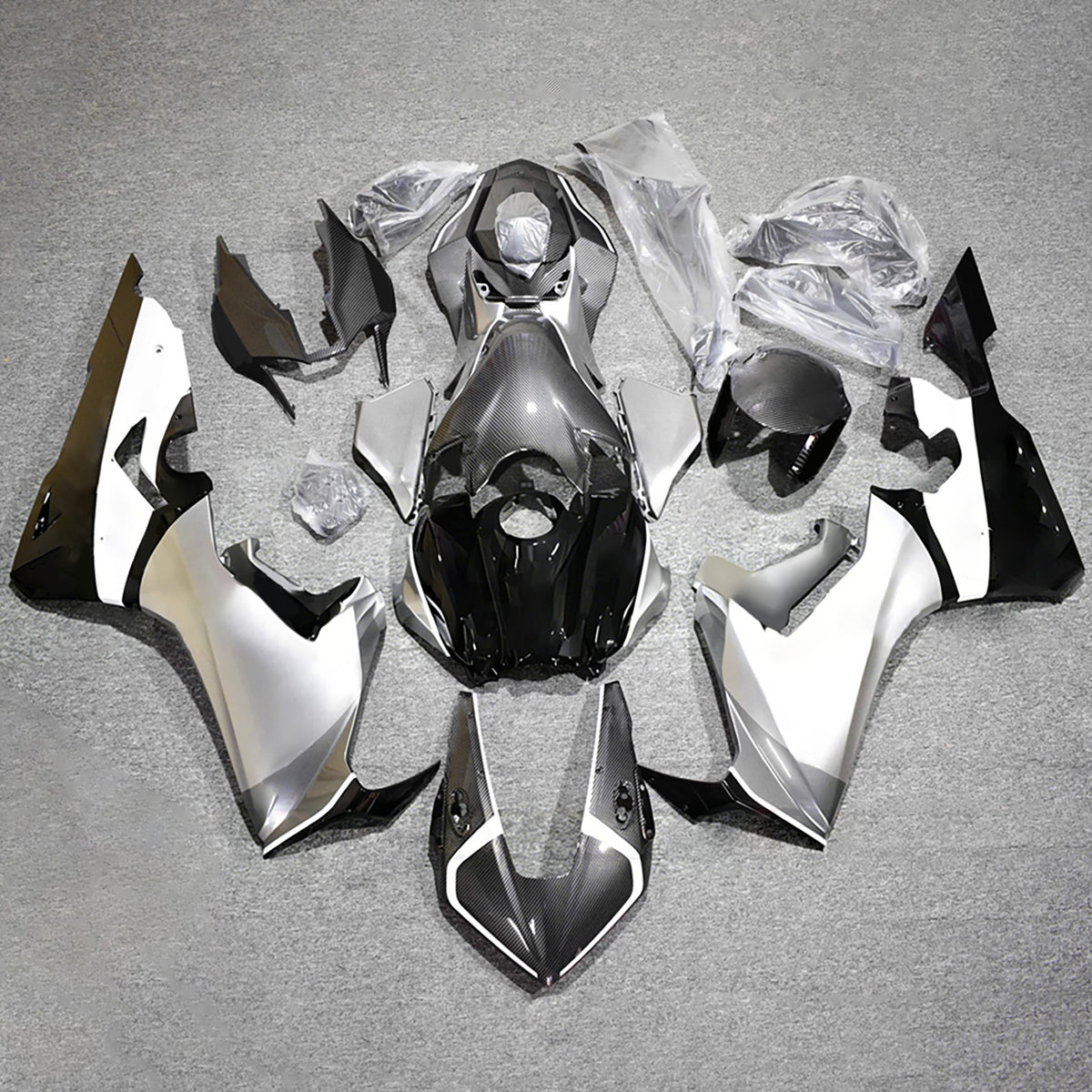Amotopart 2017-2025 Honda CBR1000RR Carbon Fiber Pattern Fairing Kit