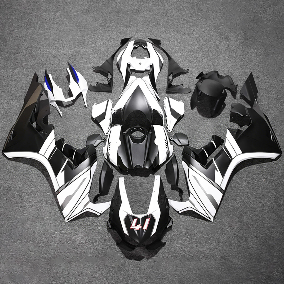 Amotopart 2017-2025 Honda CBR1000RR witzwarte kuipset