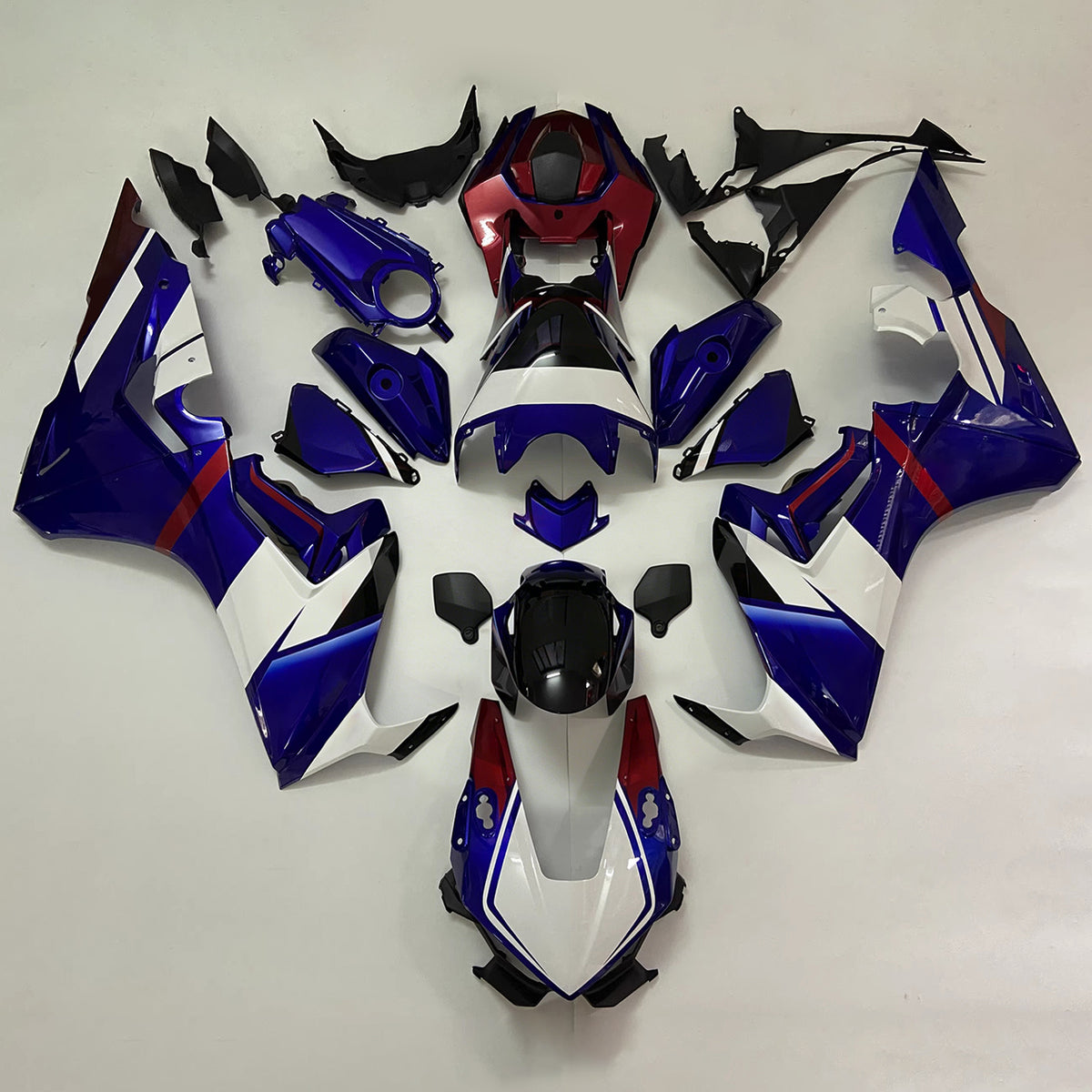 Amotopart 2017-2025 Honda CBR1000RR zwartblauwe kuipset