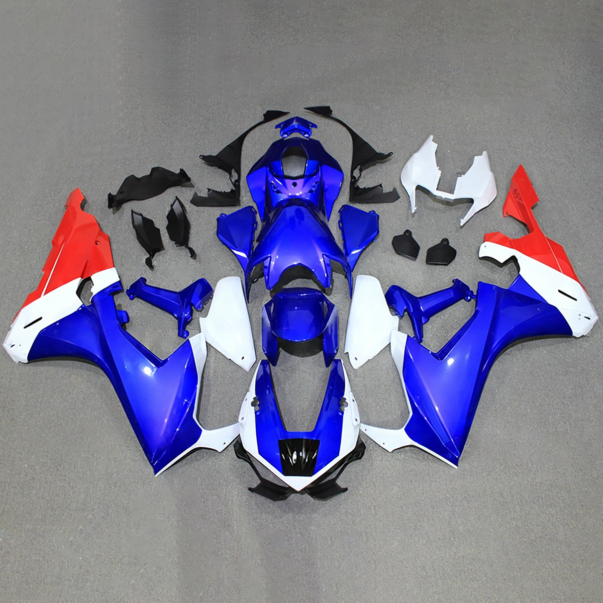 Amotopart 2017–2025 Honda CBR1000RR Grau Blau Weiß Schwarz Verkleidungsset