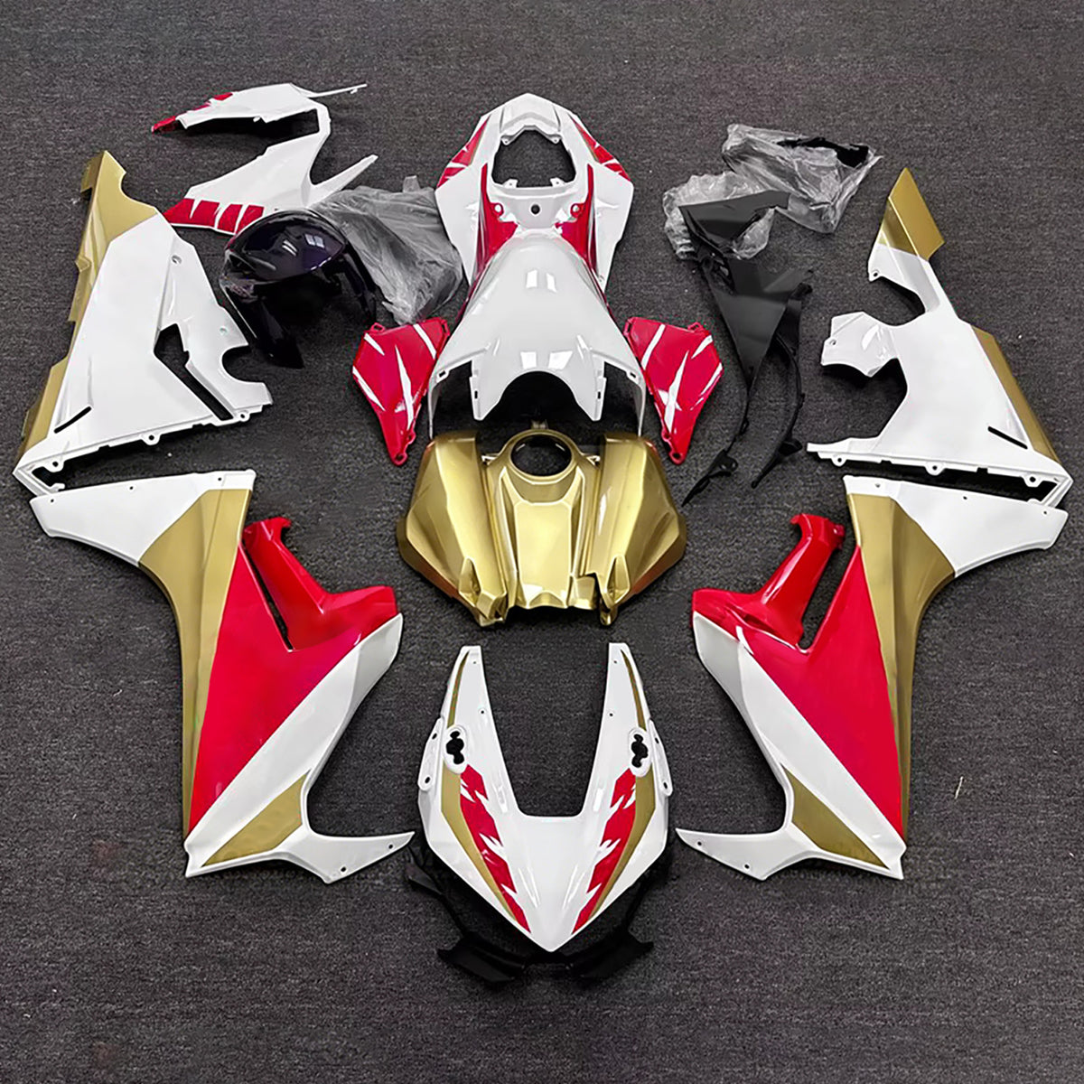 Amotopart 2017-2025 Honda CBR1000RR White Black Red Gray Fairing Kit