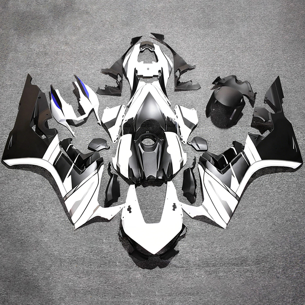 Amotopart 2017-2025 Honda CBR1000RR Gray White Black Fairing Kit