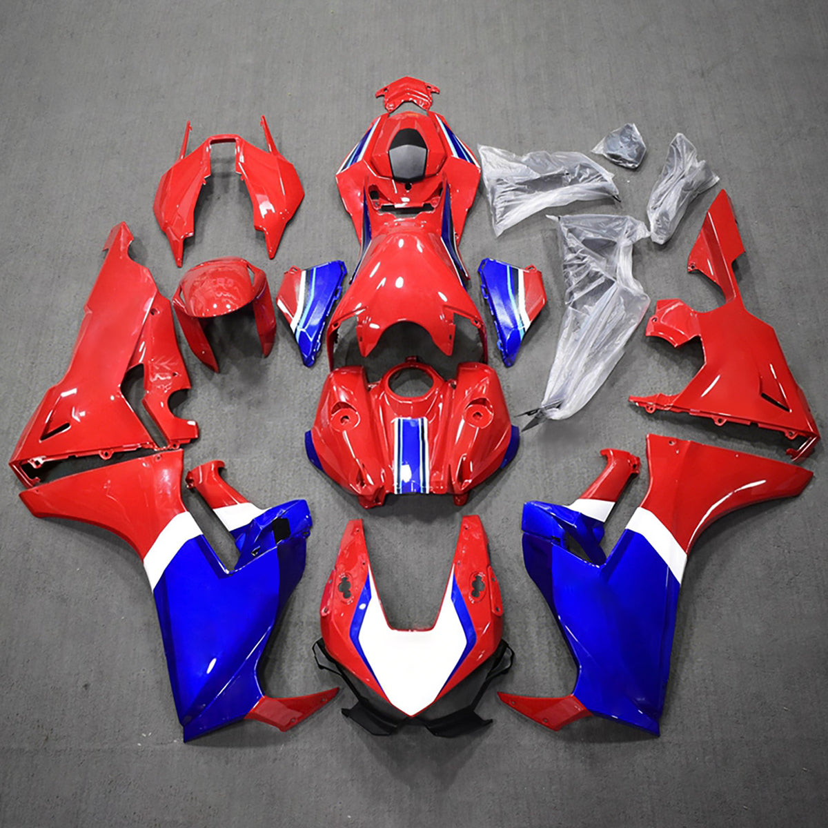 Amotopart 2017-2025 Honda CBR1000RR Red Blue Fairing Kit