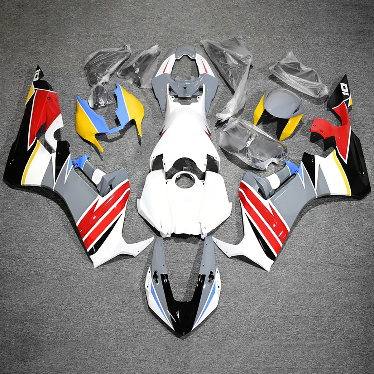 Amotopart 2017-2025 Honda CBR1000RR Black White Gray Red Fairing Kit