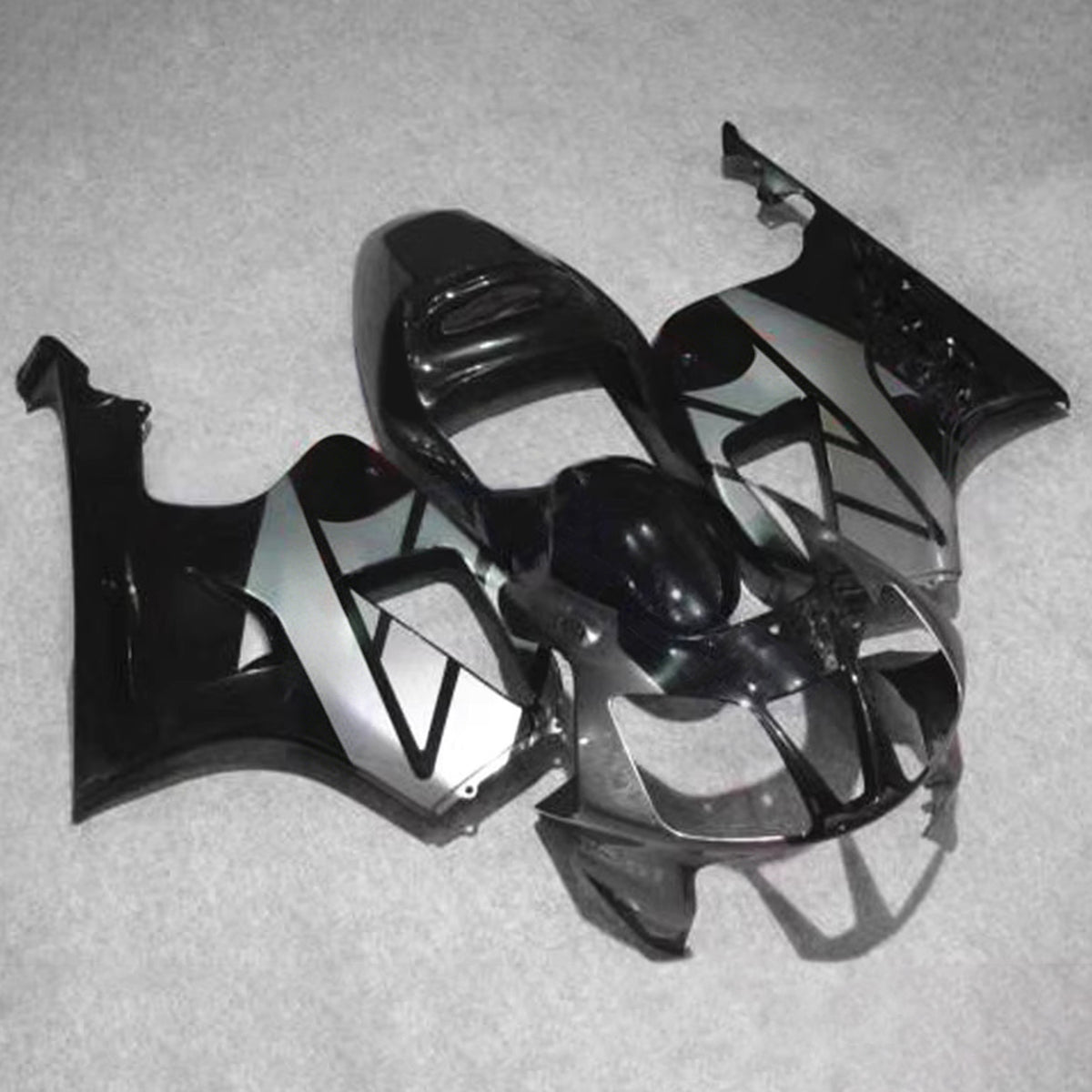 Amotopart 2000–2006 Honda VTR1000 RC51 schwarz-graues Verkleidungsset