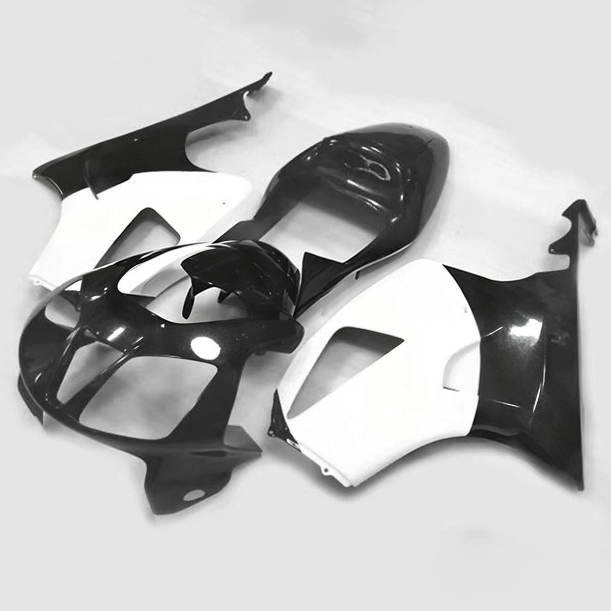 Kit de carenagem Amotopart 2000-2006 Honda VTR1000 RC51 preto cinza