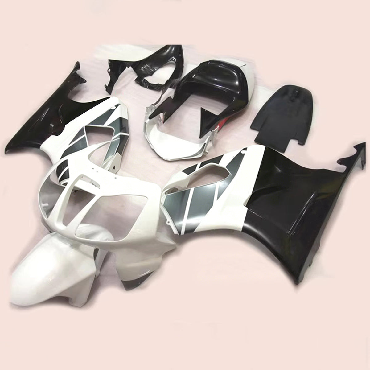 Amotopart 2000-2006 Honda VTR1000 RC51 Black Gray Fairing Kit