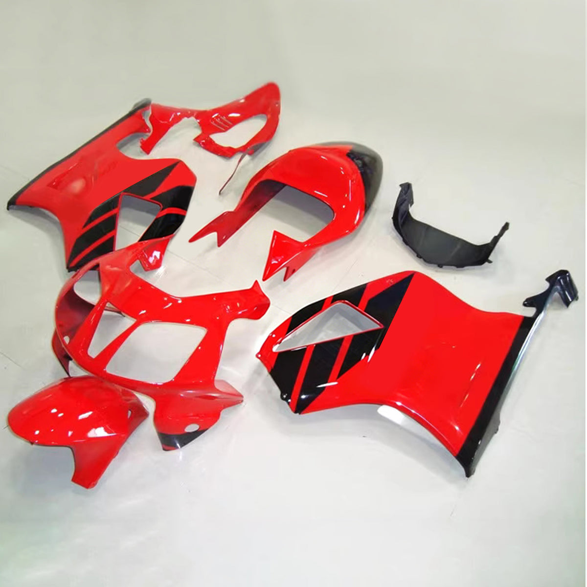 Amotopart 2000-2006 Honda VTR1000 RC51 Black Red Fairing Kit