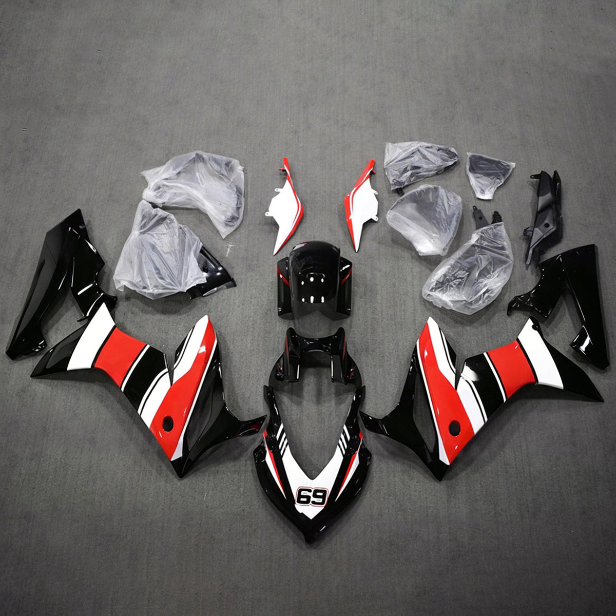 Sada kapotáže Amotopart 2019-2020 Honda CBR650R Červená Bílá Černá