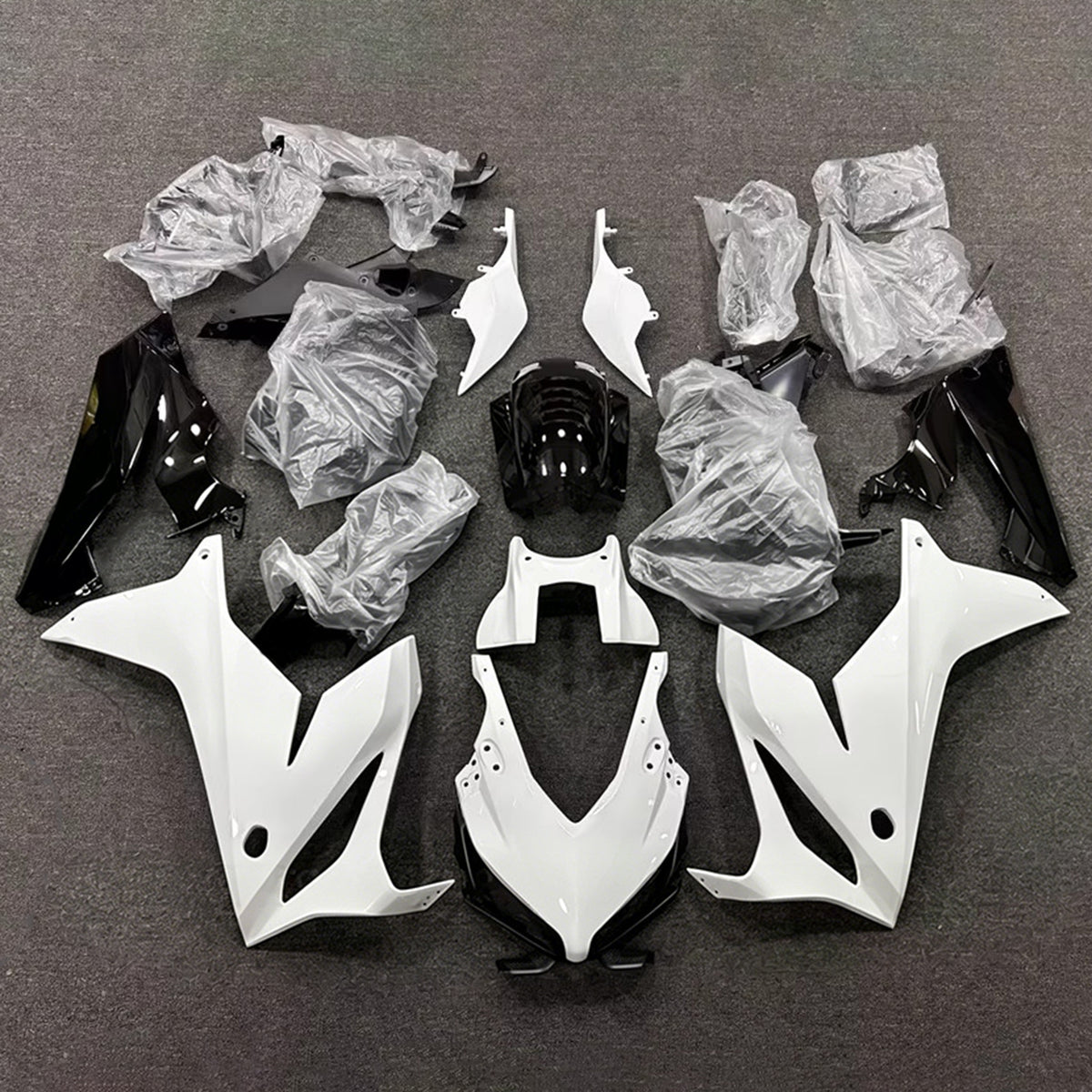 Sada kapotáže Amotopart 2019-2020 Honda CBR650R Black White