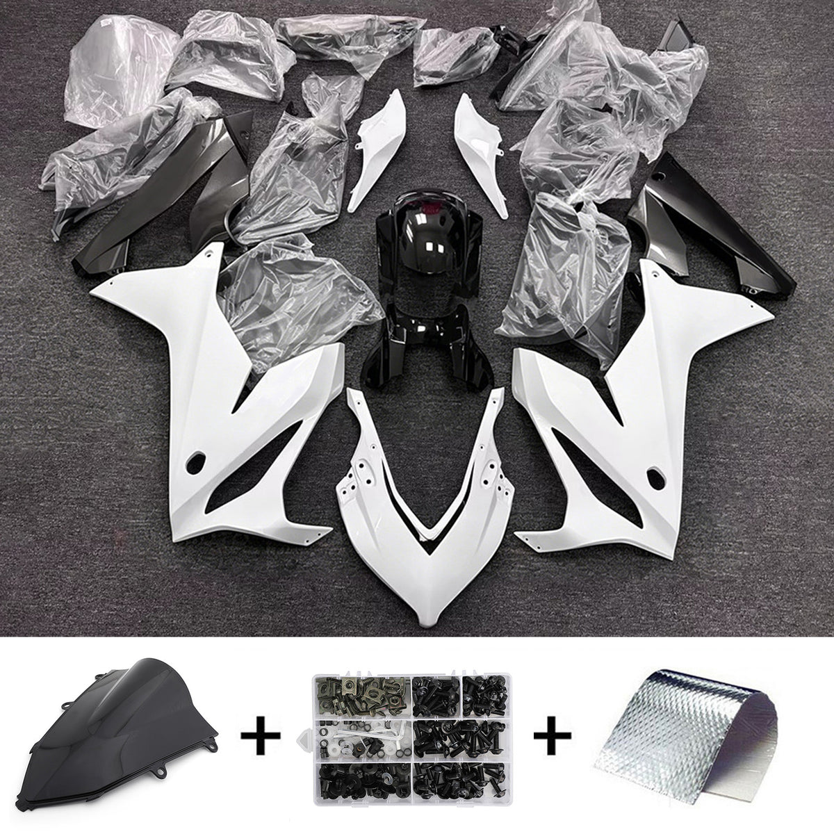 Sada kapotáže Amotopart 2019-2020 Honda CBR650R bílá šedá černá