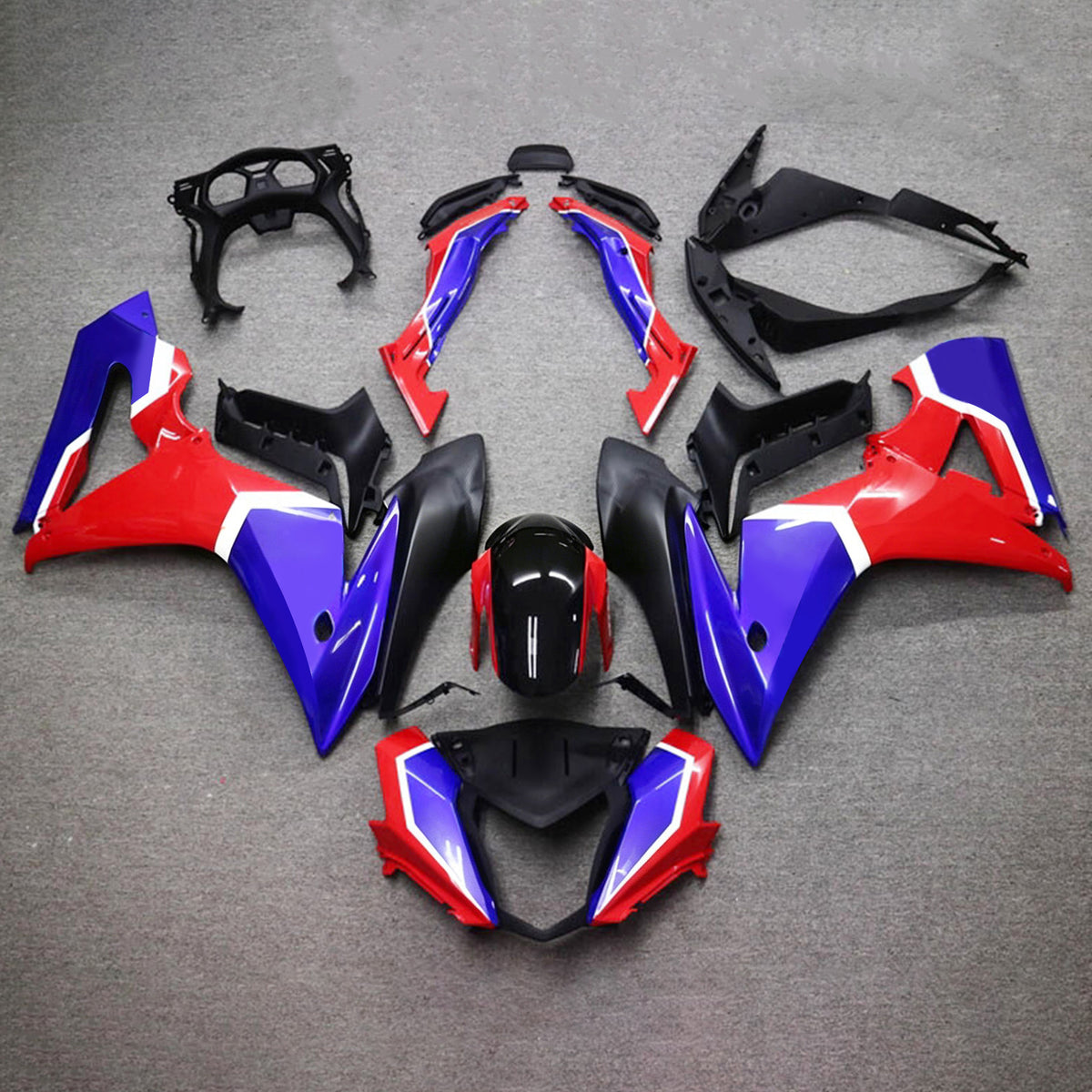 Amotopart 2014-2016 Honda CBR650F Red Blue Black Fairing Kit