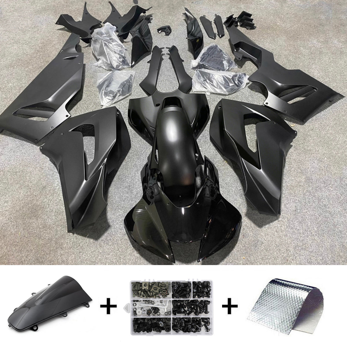 Amotopart 2020-2023 Honda CBR1000RR-R zwarte kuipset