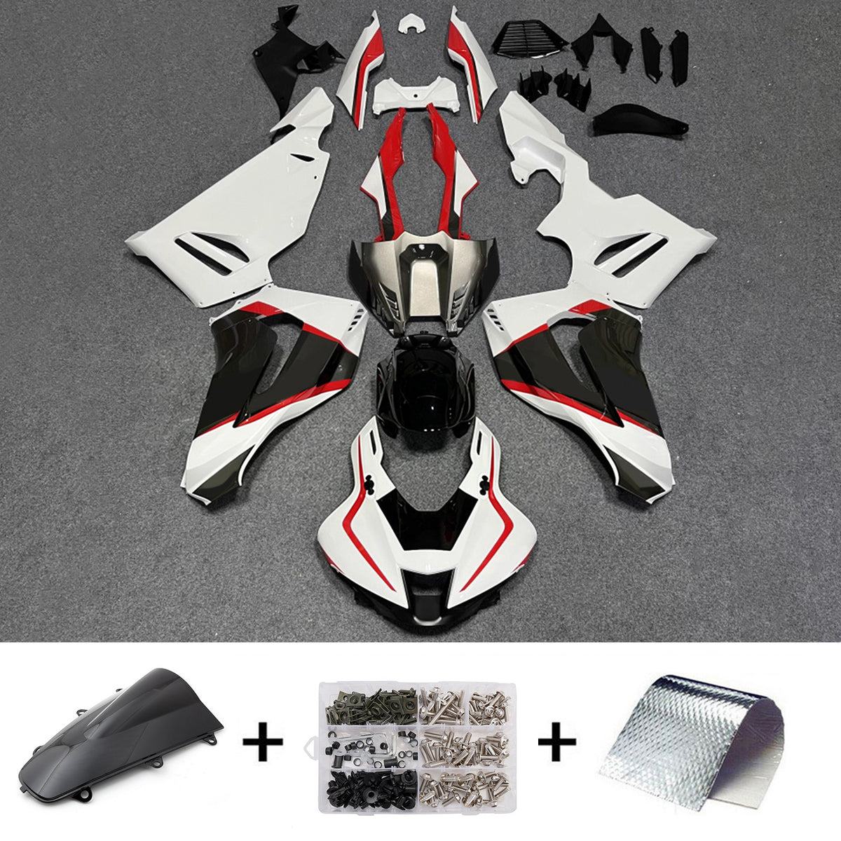 Amotopart 2020-2023 ホンダ CBR1000RR-R レッド ホワイト ブラック フェアリングキット