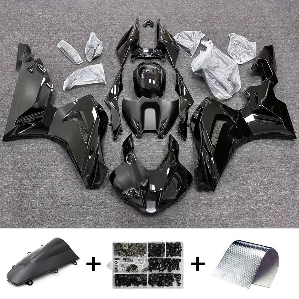Amotopart 2020-2023 Honda CBR1000RR-R grijszwarte kuipset