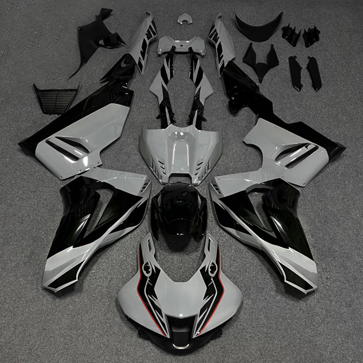 Amotopart 2020-2023 Honda CBR1000RR-R Grå sort kåbesæt