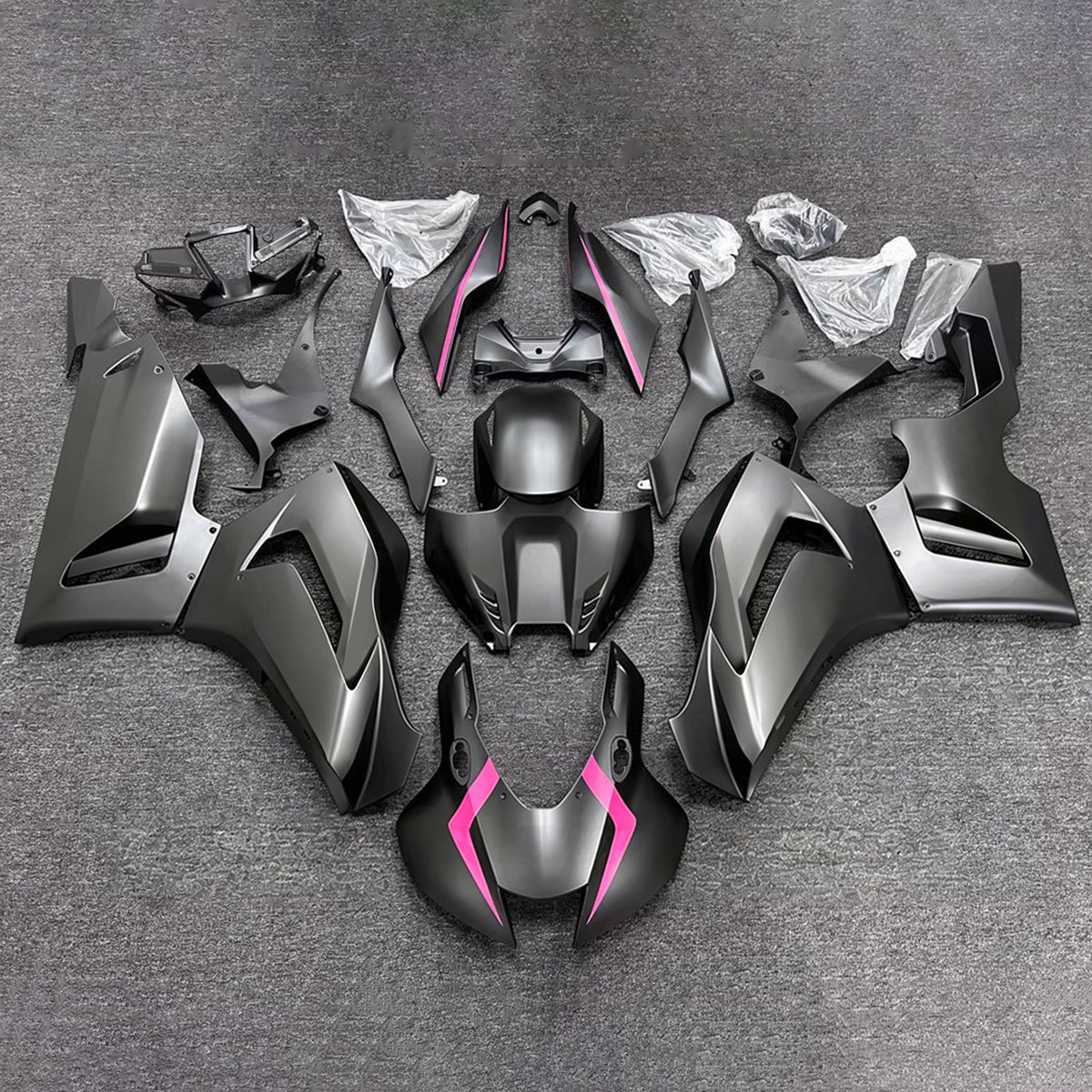 Amotopart 2020–2023 Honda CBR1000RR-R Schwarzgraues Verkleidungsset